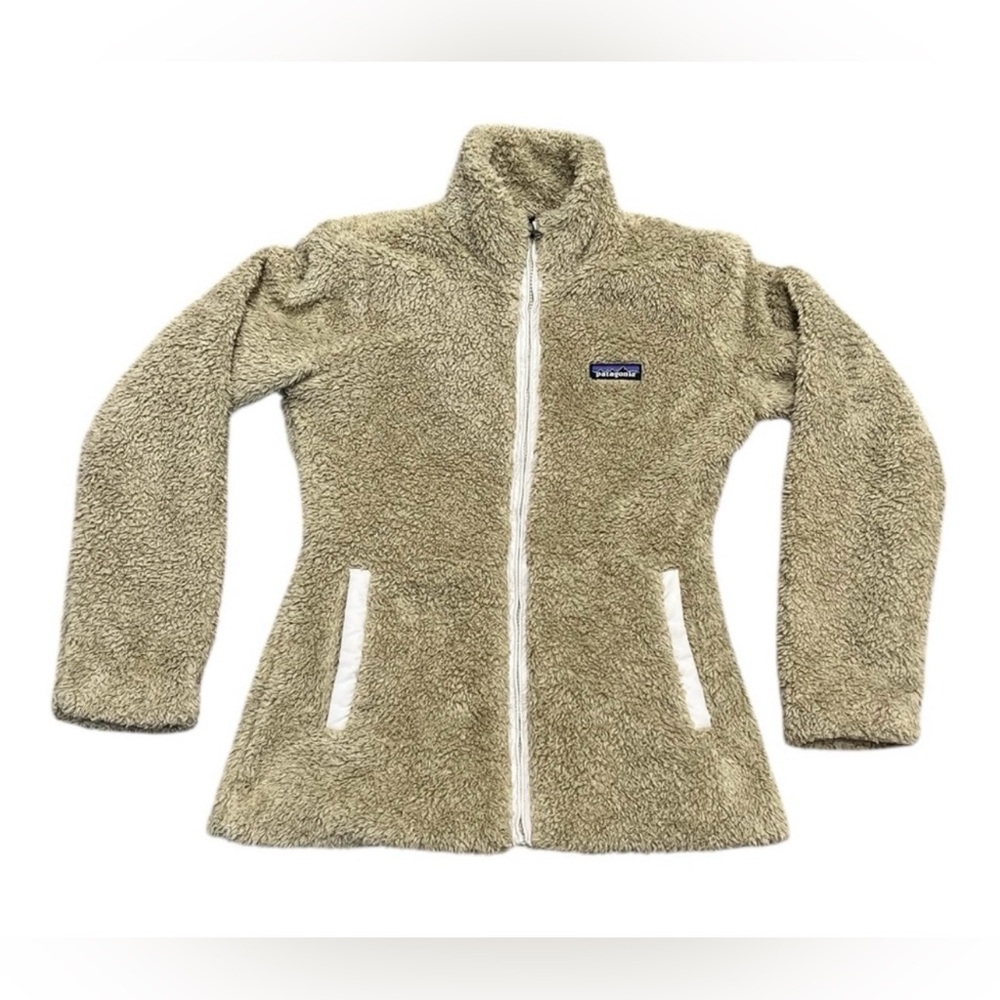 Patagonia zip up Los Gatos jacket style #25211 tan and cream 
women's size XS